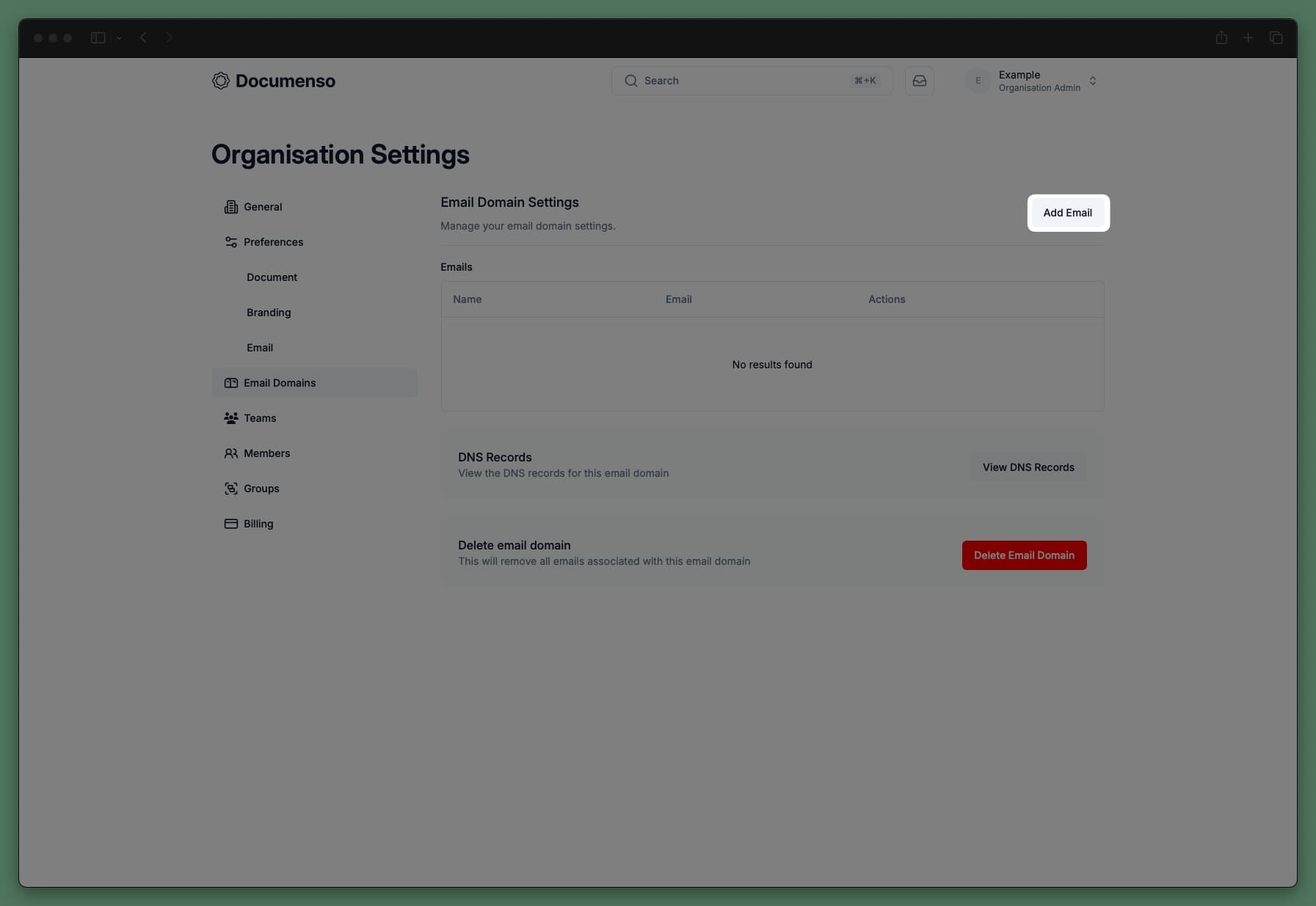 Create email